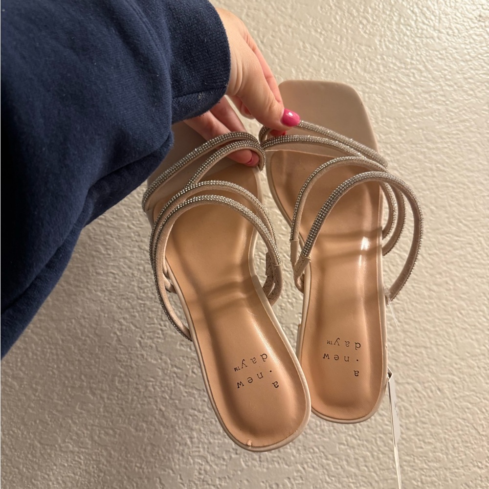 a new day Beige Strappy Sandals